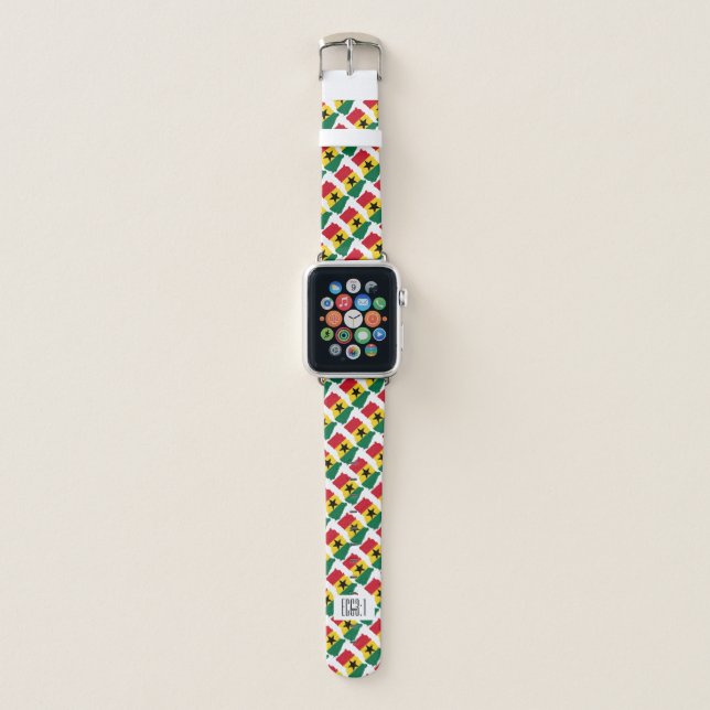 Custom Christian GHANA Apple Watch Band (Front)