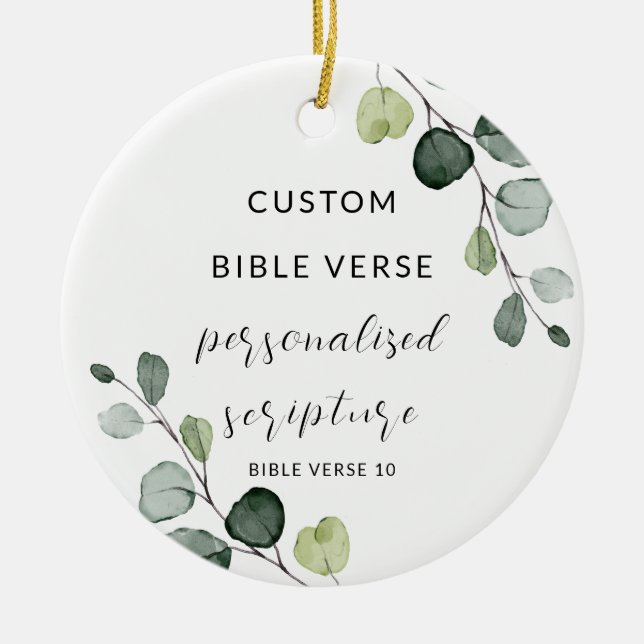 Custom Christian Gifts, Ceramic Ornament (Front)