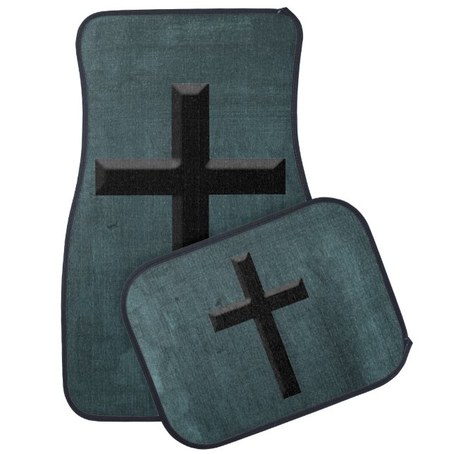 Custom Christian God Gift Cross Car Floor Mat (Set)