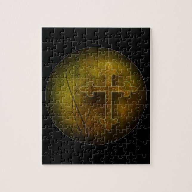 Custom Christian God Gift Cross Jigsaw Puzzle (Vertical)