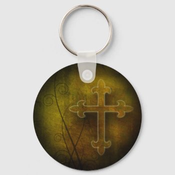 Custom Christian God Gift Cross Keychain by Christian_Soldier at Zazzle