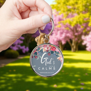 Custom Christian God's Love Calms Keychain