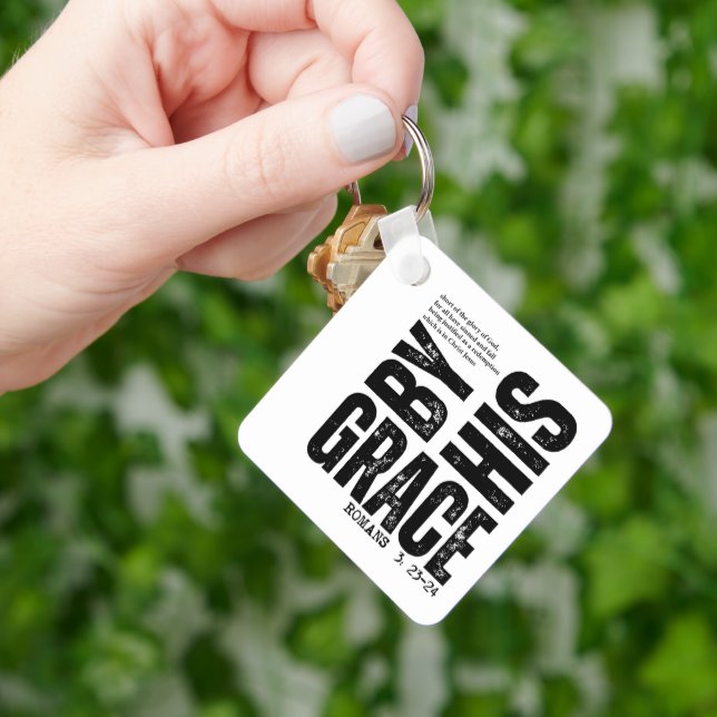 Custom Christian Grace by God Keychain (Hand)