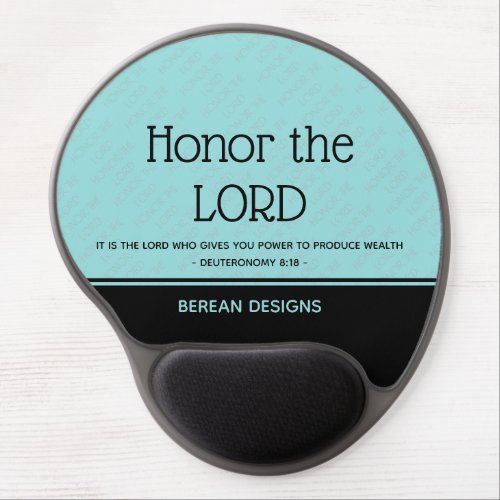 Custom Christian HONOR THE LORD Inspirational US Gel Mouse Pad