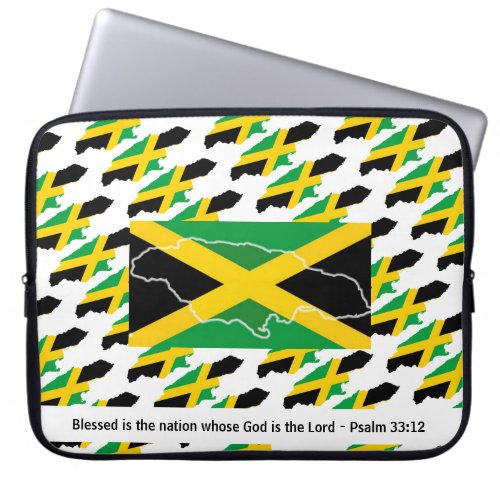 Custom Christian JAMAICA FLAG Laptop Sleeve