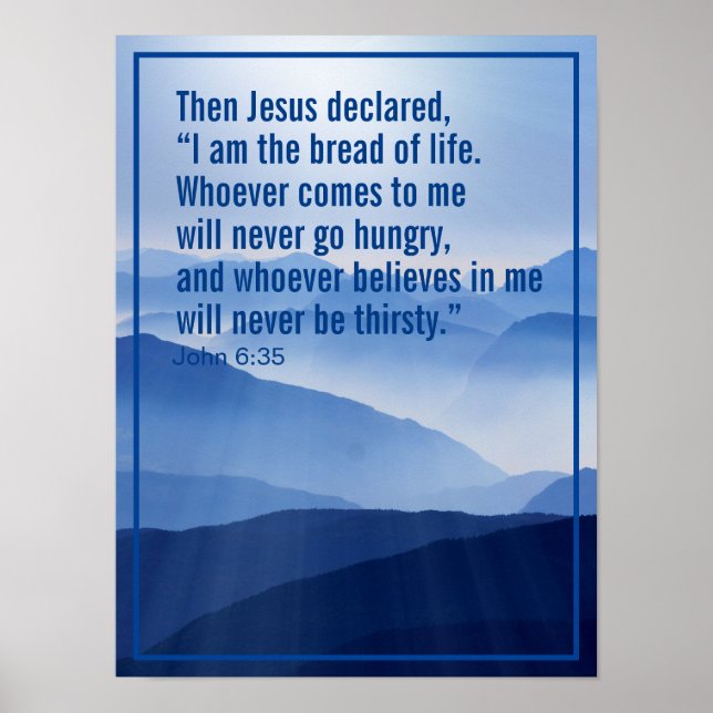 Custom Christian Motivational Bible Verse  Poster (Front)