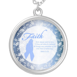 Custom Christian Necklaces - Round