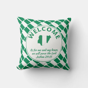 Custom Christian NIGERIA Welcome Throw Pillow
