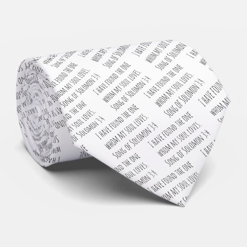 Custom Christian Song of Solomon Love Neck Tie