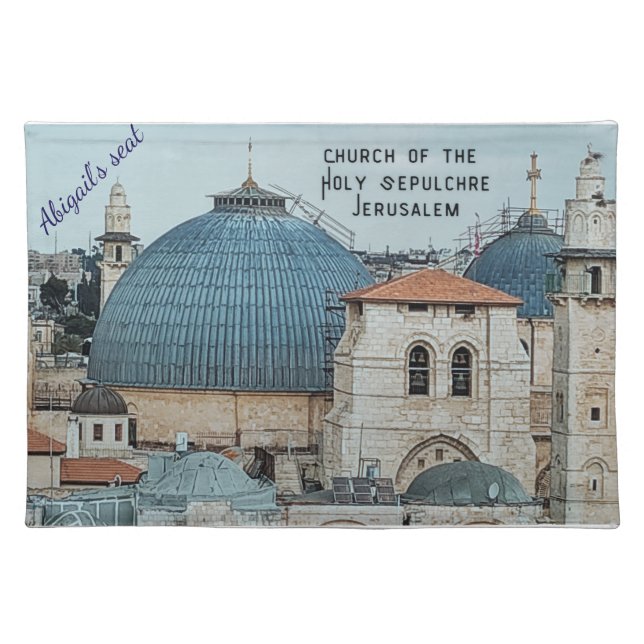Custom Christian-theme faith table placemat (Front)