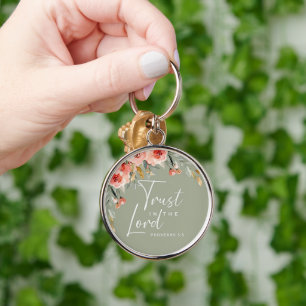 Custom Christian Trust in the Lord Keychain
