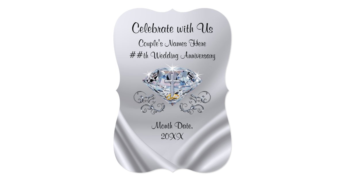 Custom Wedding Anniversary Invitations Zazzle Wedding Anniversary Invitations
