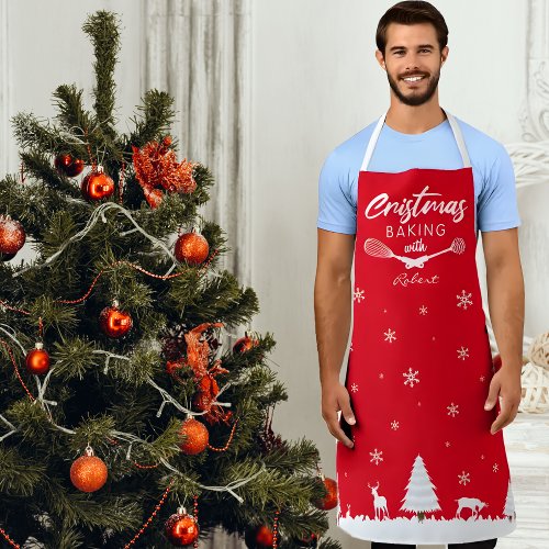 Custom Christmas Baking With your name Apron