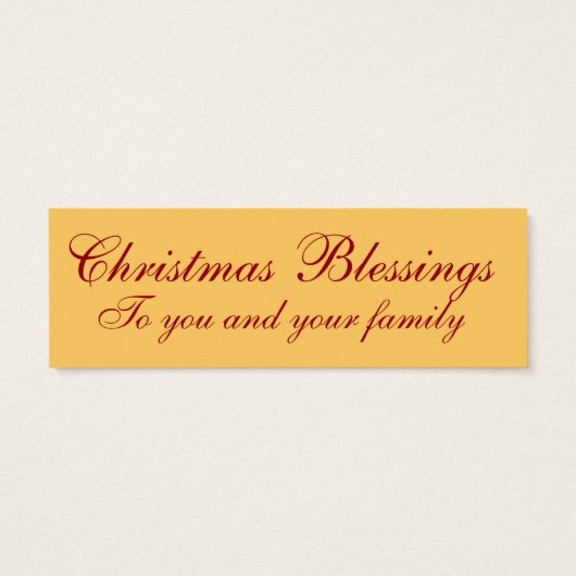 Custom Christmas Blessings LOVE Note (Back)