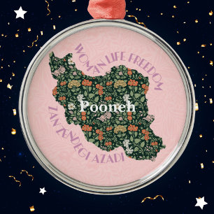 Custom Christmas Bulk Gifts for Women Feminists Metal Ornament