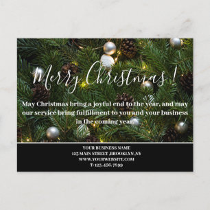 Custom Christmas Business Holiday Postcard