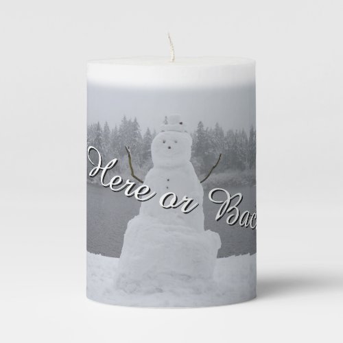 Custom Christmas Candles Cute Snowman Candles