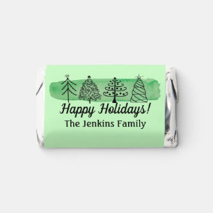 Custom Christmas Candy Doodle Trees Hershey's Miniatures