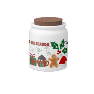Custom Christmas Candy Jar
