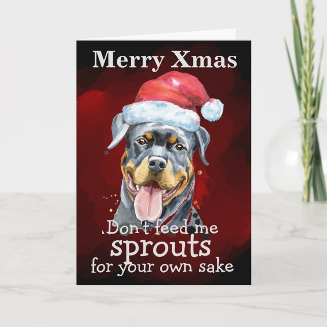 Custom Christmas card from your dog (Front)