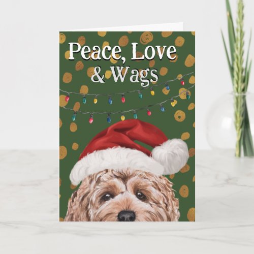 Custom Christmas card from your Goldendoodle