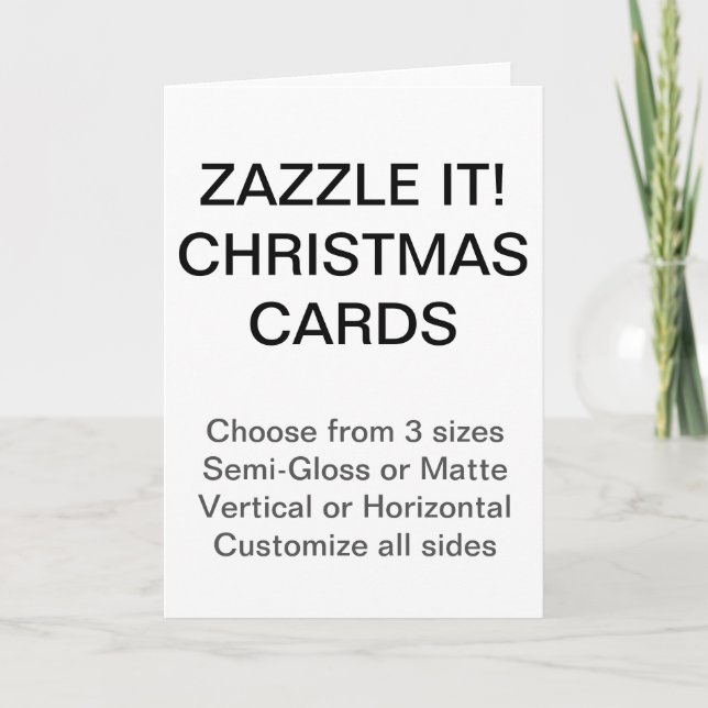 Custom Christmas Cards Blank Template (Front)