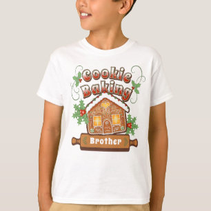 Custom Christmas Cookie Baking Gingerbread House  T-Shirt