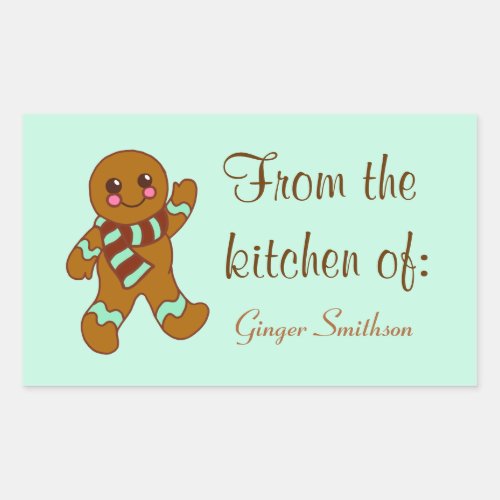 Custom Christmas Cookies Kitchen Gift Stickers