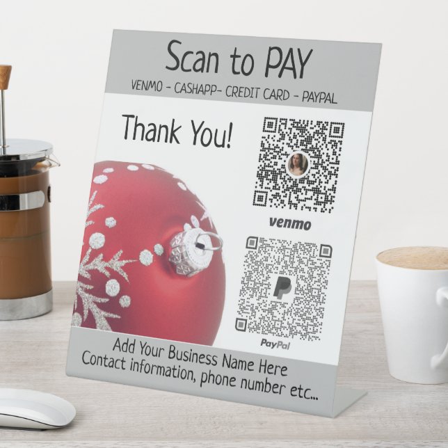 Custom Christmas Craft Show Displays  Pedestal Sign (In SItu)