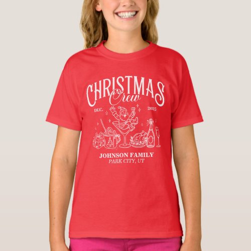 Custom Christmas Crew Matching Family Group