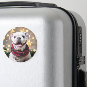 Custom Christmas Dog Making Memories Magnet