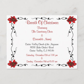 Custom Christmas Event Postcard