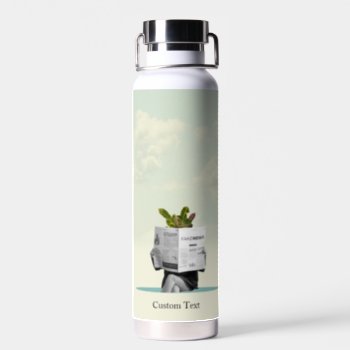 Custom Christmas Family Photo Collage Water Bottle by bestipadcasescovers at Zazzle