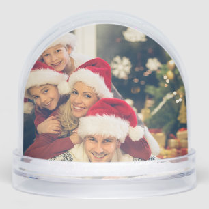 Custom Christmas Family Photo  Snow Globe