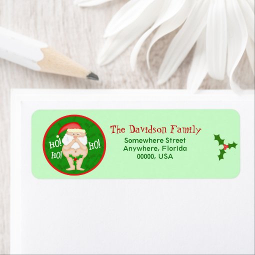 Custom Christmas Funny Return Address Labels Zazzle