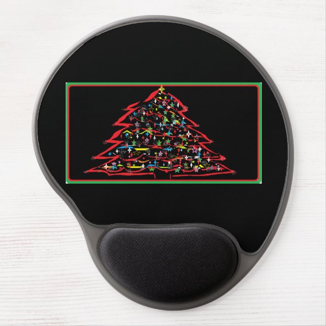 Custom Christmas Gel Mouse Pads with Wrist Support (Front)