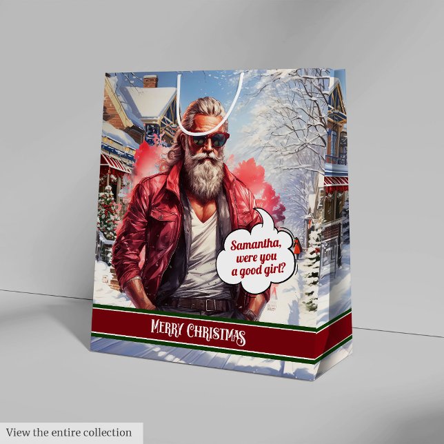 Custom Christmas Gift Bags Funny Santa Organizer (Custom Christmas Gift Bags Funny Santa Organizer)