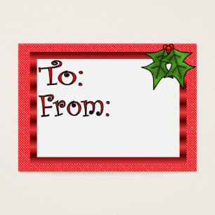 Custom Christmas Gift Tag