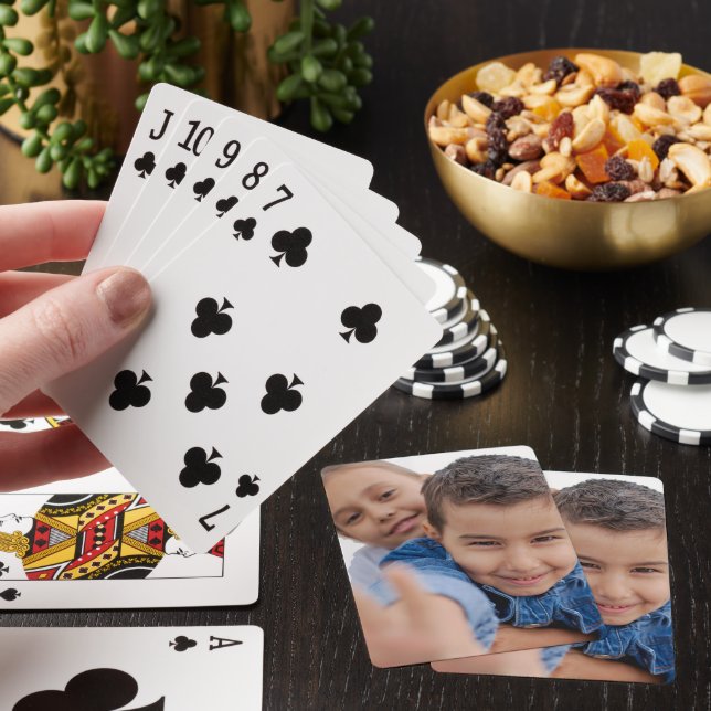 Custom Christmas Gifts | Personalized Photo Poker Cards (In Situ)