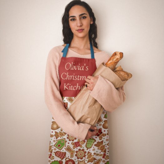 Custom Christmas Ginger bread Red Green White 