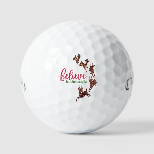 Custom Christmas Golf Balls - Top Brand Gift (Front)