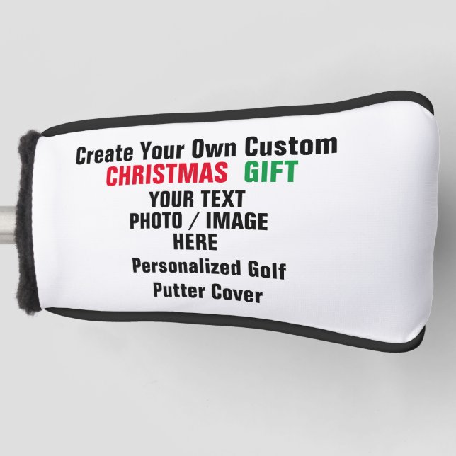 Custom Christmas Golf Head Cover - Personalized  (Front)