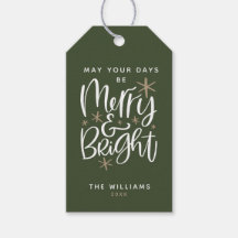 Custom Christmas Greeting Gift Tags