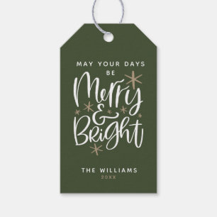 Custom Christmas Greeting Gift Tags