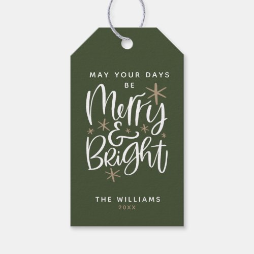 Custom Christmas Greeting Gift Tags