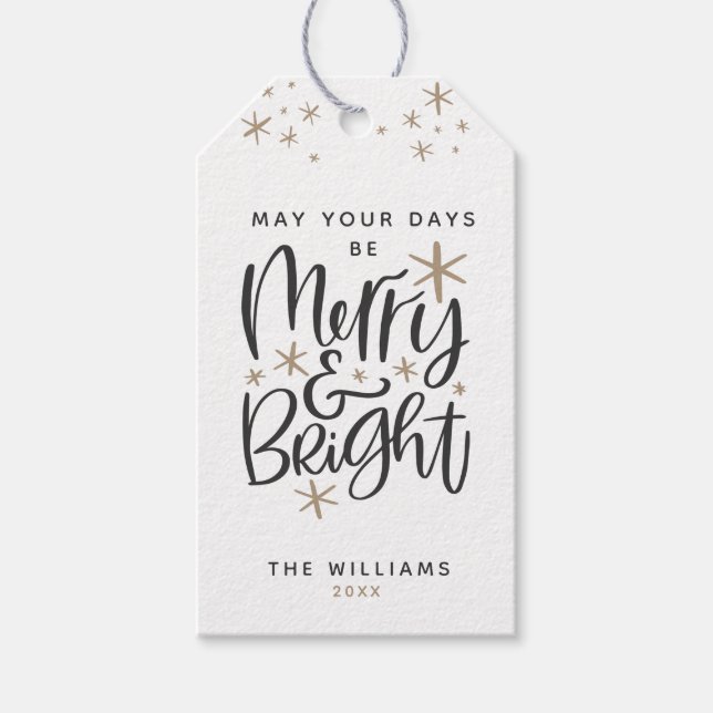 Custom Christmas Greeting Gift Tags (Front)