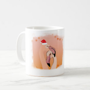 Custom Christmas & Happy New Year Flamingo Coffee Mug