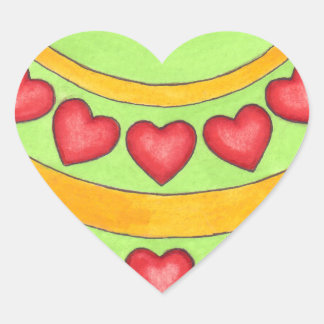 Custom Christmas Heart Sticker