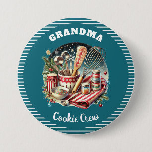 Custom Christmas Holiday Baking  Button