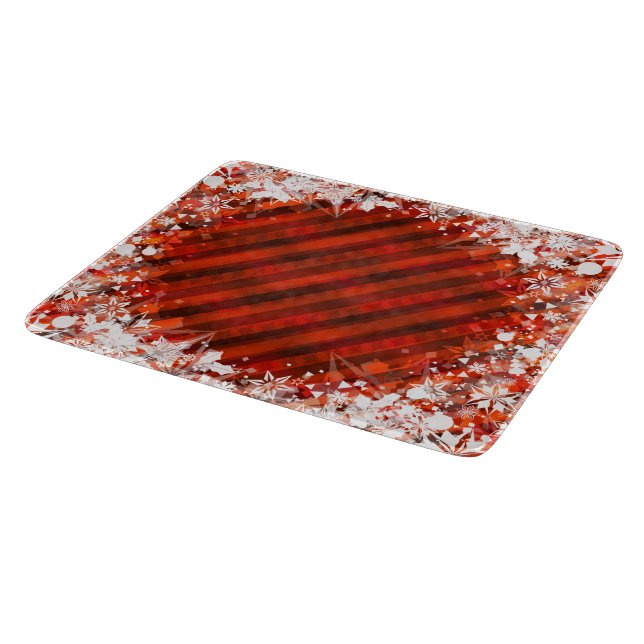 Custom Christmas Holiday Decorative Cutting Board (Corner)